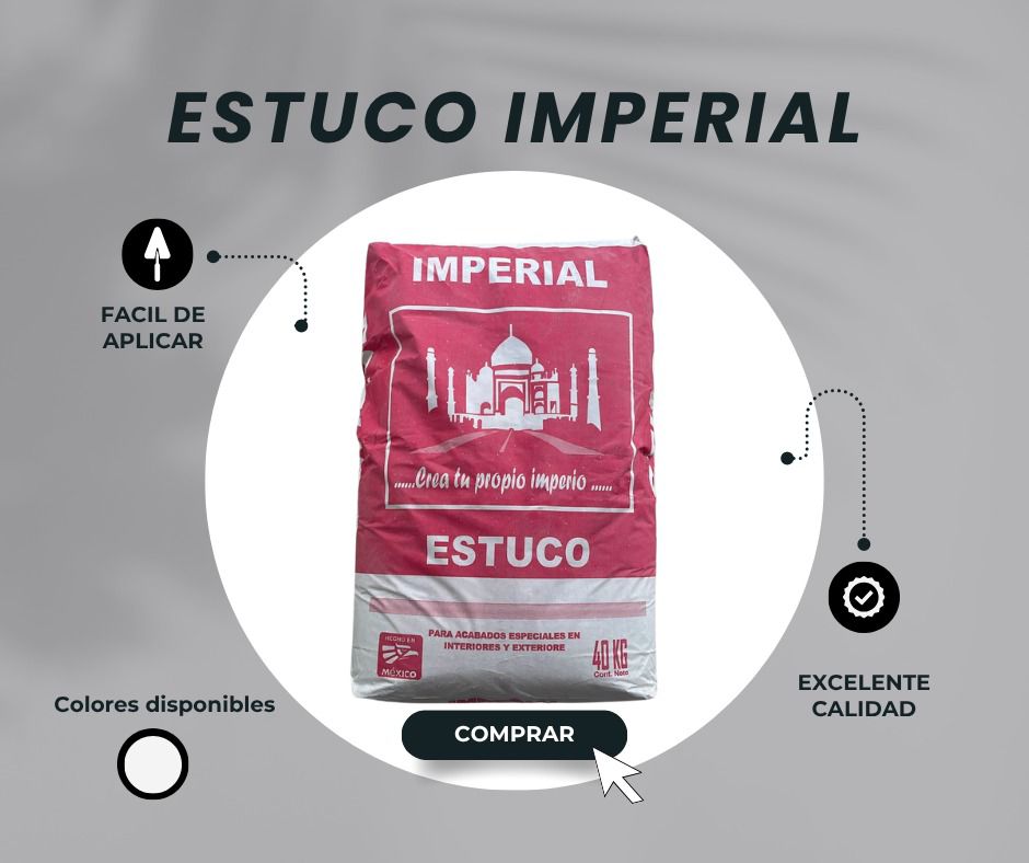 Estuco Imperial — costal rojo 40 kg